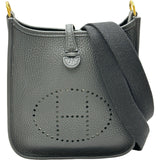 エルメス HERMES エヴリン TPM W刻印 ブラック トリヨン レディース ショルダーバッグ