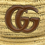 グッチ GUCCI GGロゴラフィアトート 836506 ベージュ ラフィア/レザー レディース トートバッグ