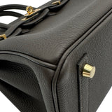 エルメス HERMES バーキン25 K刻印 ベブラン ゴールド金具 トゴ レディース ハンドバッグ