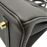 エルメス HERMES バーキン25 K刻印 ベブラン ゴールド金具 トゴ レディース ハンドバッグ