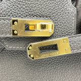 エルメス HERMES バーキン25 K刻印 ベブラン ゴールド金具 トゴ レディース ハンドバッグ