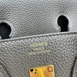 エルメス HERMES バーキン25 K刻印 ベブラン ゴールド金具 トゴ レディース ハンドバッグ