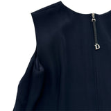 DAISY LIN for FOXEY タックフレアノースリーブワンピース 07101 ネイビー ポリエステル レディース ワンピース