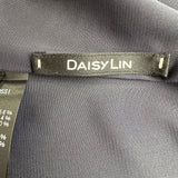 DAISY LIN for FOXEY タックフレアノースリーブワンピース 07101 ネイビー ポリエステル レディース ワンピース