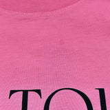 PATOU フロントロゴ半袖Tシャツ JE0299999426P ピンク コットン レディース 半袖Ｔシャツ