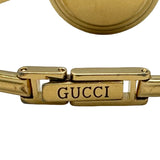 グッチ GUCCI チェンジベゼル 11/12.2 ホワイト ゴールドメッキ クオーツ レディース 腕時計