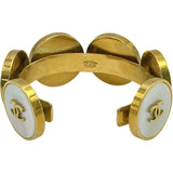シャネル CHANEL ココマーク サークルバングル ゴールド メタル/シェル アクセサリー