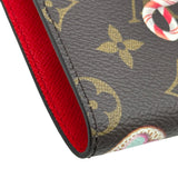 ルイ・ヴィトン LOUIS VUITTON ノートパッド パウチ GI1163 ブラウン/レッド モノグラム・キャンバス レディース その他小物