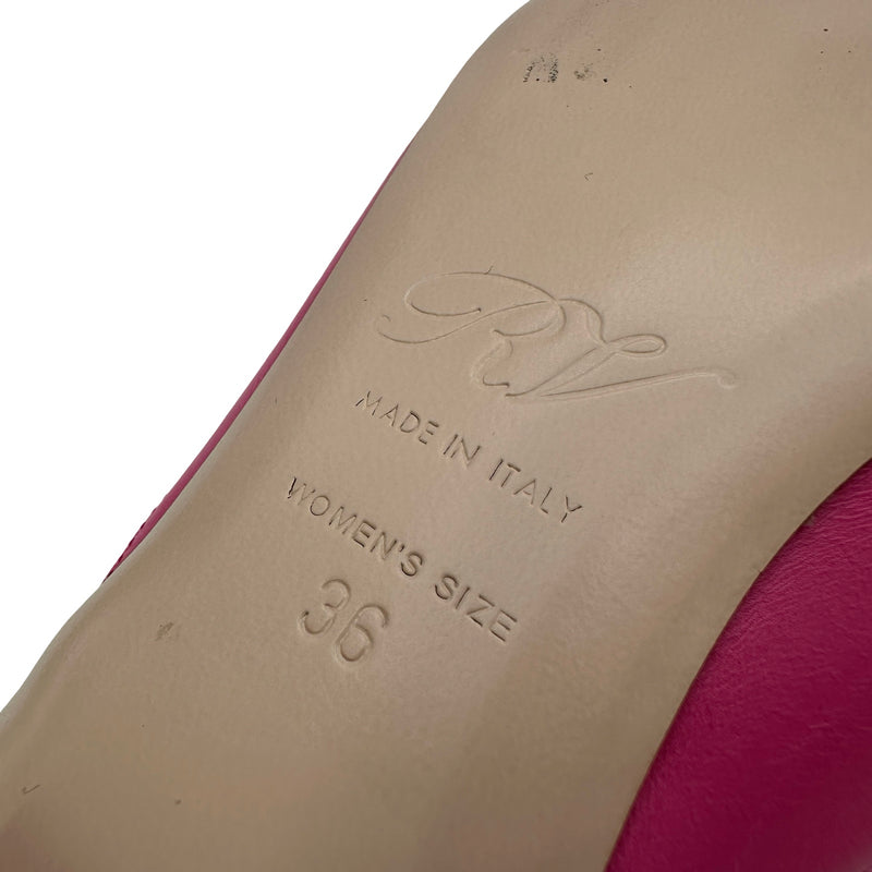 ロジェ ヴィヴィエ ROGER VIVIER ベルヴィヴィエレザーミュール ピンク