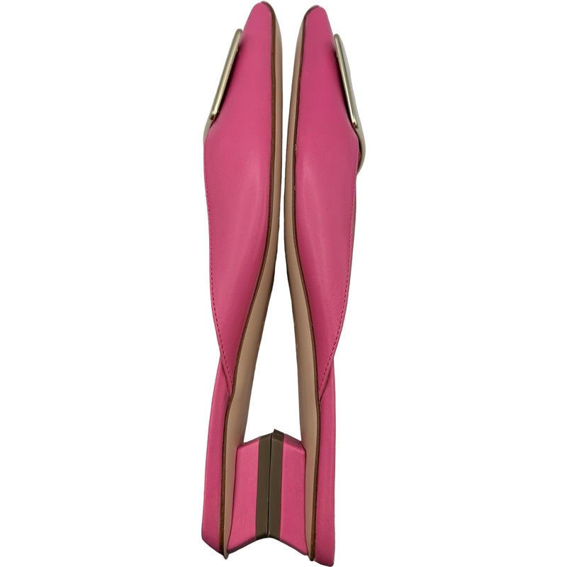 ロジェヴィヴィエ パンプス 37.5 ピンク ロジェ ヴィヴィエ ROGER VIVIER ベルヴィヴィエレザーミュール ピンク
