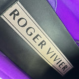 ロジェ ヴィヴィエ ROGER VIVIER ヴィヴラン ファブリック スニーカー パープル ファブリック レディース スニーカー