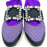 ロジェ ヴィヴィエ ROGER VIVIER ヴィヴラン ファブリック スニーカー パープル ファブリック レディース スニーカー