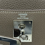エルメス HERMES ケリー28 内縫い □Q刻印 エトゥープ シルバー金具 トゴ レディース ハンドバッグ