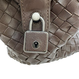 ボッテガ・ヴェネタ BOTTEGA VENETA イントレチャートミニボストンバッグ 173398-V0016-2072 ブラウン レザー レディース ボストンバッグ