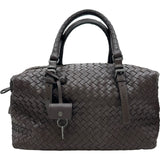 ボッテガ・ヴェネタ BOTTEGA VENETA イントレチャートミニボストンバッグ 173398-V0016-2072 ブラウン レザー レディース ボストンバッグ