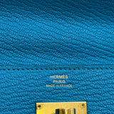エルメス HERMES ケリートゥーゴー Y刻印 ブルーフリーダ ゴールド金具 シェーブル レディース ショルダーバッグ