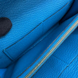 エルメス HERMES ケリートゥーゴー Y刻印 ブルーフリーダ ゴールド金具 シェーブル レディース ショルダーバッグ
