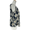 マックスマーラ Max Mara 花柄シルクノースリーブブラウス 61610367 ネイビー シルク レディース ブラウス