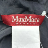 マックスマーラ Max Mara 花柄シルクノースリーブブラウス 61610367 ネイビー シルク レディース ブラウス