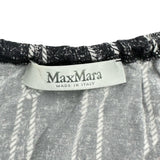 マックスマーラ Max Mara ロープストライプ半袖Tシャツ ネイビー レーヨン レディース 半袖Ｔシャツ