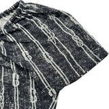 マックスマーラ Max Mara ロープストライプ半袖Tシャツ ネイビー レーヨン レディース 半袖Ｔシャツ