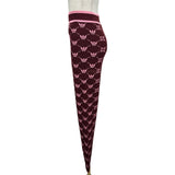 グッチ GUCCI ×adidas ロゴ総柄ジャガードジョガーパンツ 693830 ボルドー ウール レディース パンツ