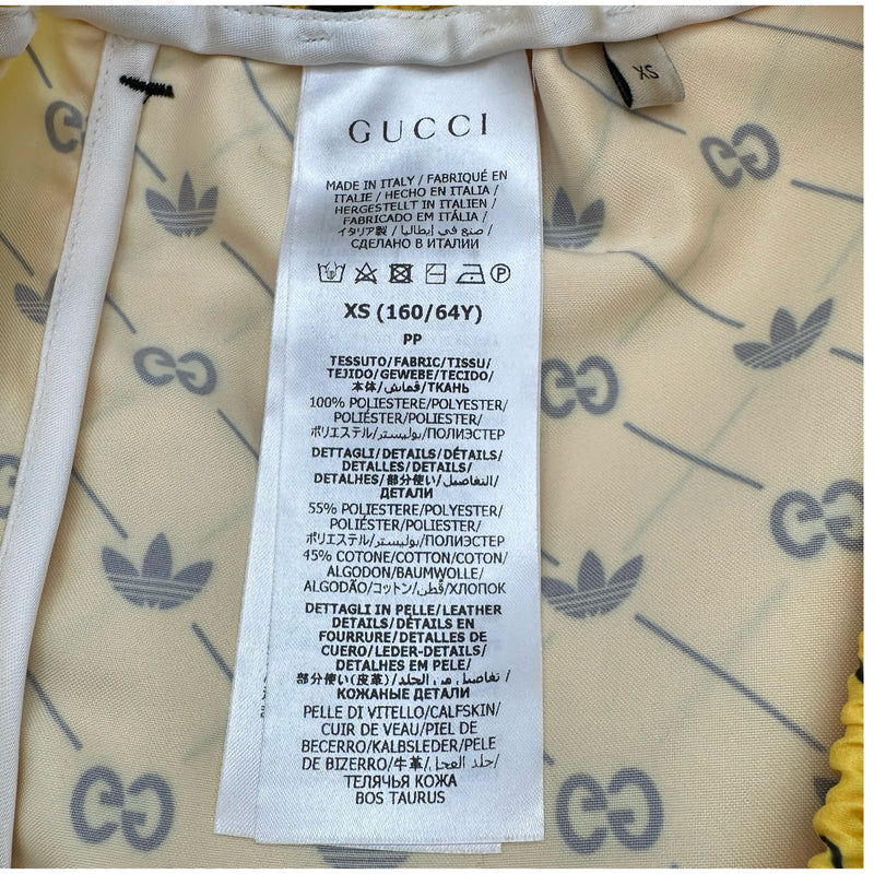 グッチ GUCCI ×adidas ロゴ総柄ショートパンツ 693439 イエロー