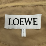 ロエベ LOEWE アナグラムレザーロゴパッチフーデッドジャケット S359Y02XA7 ベージュ コットン レディース その他トップス