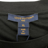 ルイ・ヴィトン LOUIS VUITTON モノグラムウェーブスカーフノースリーブTシャツ FPTS04 ブラック コットン レディース タンクトップ