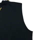 ルイ・ヴィトン LOUIS VUITTON モノグラムウェーブスカーフノースリーブTシャツ FPTS04 ブラック コットン レディース タンクトップ
