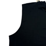 ルイ・ヴィトン LOUIS VUITTON モノグラムウェーブスカーフノースリーブTシャツ FPTS04 ブラック コットン レディース タンクトップ