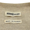エルメス HERMES リネンロングジレ アイボリー リネン レディース ベスト
