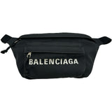 バレンシアガ BALENCIAGA ウィールボディバッグ 533009 ブラック シルバー金具 ナイロン メンズ ボディバッグ