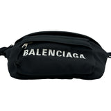 バレンシアガ BALENCIAGA ウィールボディバッグ 533009 ブラック シルバー金具 ナイロン メンズ ボディバッグ