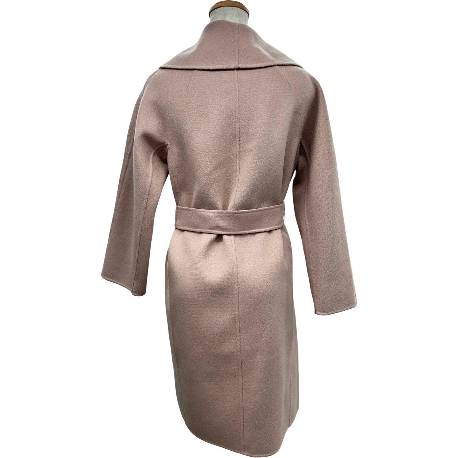 S Max Mara ウールガウンコート 901112016 ピンク ウール レディース