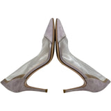 Gianvito Rossi 切替パンプス パープル スウェード レディース パンプス