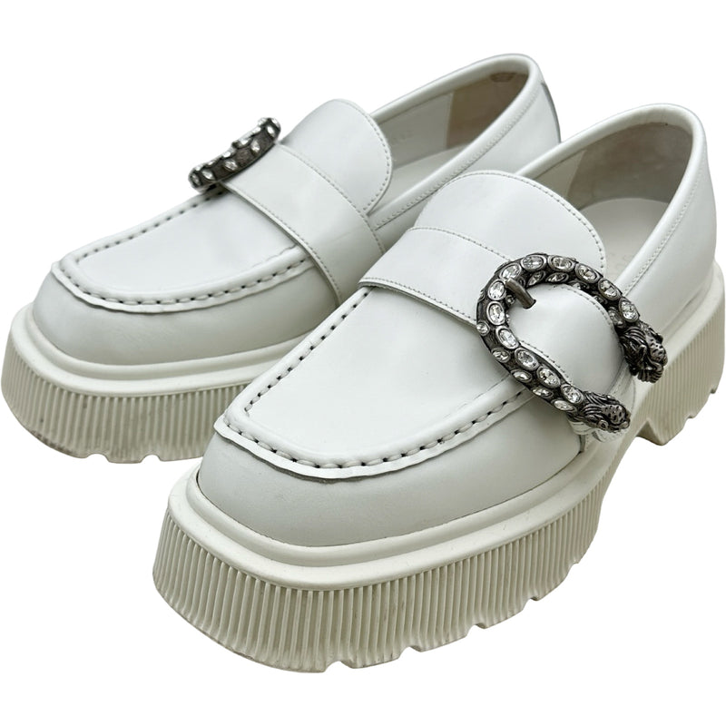 【未使用に近い】GUCCI グッチ ローファー&サンダル グッチ GUCCI デュオニソスプラットフォームローファー 627289