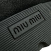 ミュウミュウ miu miu サイドゴアブーツ ブラック レザー レディース ブーツ