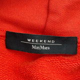 マックスマーラウィークエンド MAX MARA WEEKEND ロゴプリントパーカー オレンジ コットン レディース パーカー