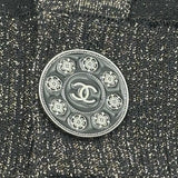 シャネル CHANEL ココマークボタンフリルニットベスト P53293 ブラック ナイロン レディース ベスト