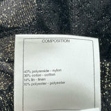 シャネル CHANEL ココマークボタンフリルニットベスト P53293 ブラック ナイロン レディース ベスト