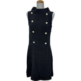 シャネル CHANEL パールボタンノースリーブワンピース P46193 ブラック シルク レディース ワンピース
