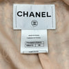 シャネル CHANEL カメリアボタンツイードジャケット P44989 ピンク シルク レディース ノーカラージャケット