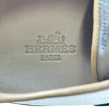 エルメス HERMES クイック ローカットスニーカー シルバー レザー レディース スニーカー