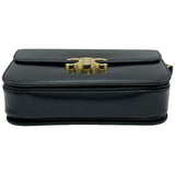 セリーヌ CELINE クラシックトリオンフバッグ ミディアム 187363 ブラック ゴールド金具 シャイニーカーフ レディース ショルダーバッグ