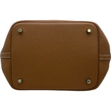 エルメス HERMES ピコタンロックMM Y刻印 ゴールド/エベンヌ シルバー金具 トリヨン/スイフト レディース ハンドバッグ