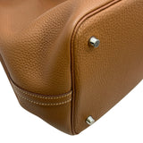 エルメス HERMES ピコタンロックMM Y刻印 ゴールド/エベンヌ シルバー金具 トリヨン/スイフト レディース ハンドバッグ