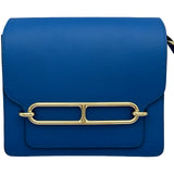 エルメス HERMES ロウリスミニ C刻印 ブルーゼリージュ ゴールド金具 エバーカラー レディース ショルダーバッグ