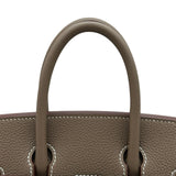 エルメス HERMES バーキン25 G刻印 エトゥープ ゴールド金具 トゴ レディース ハンドバッグ