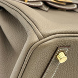 エルメス HERMES バーキン25 G刻印 エトゥープ ゴールド金具 トゴ レディース ハンドバッグ